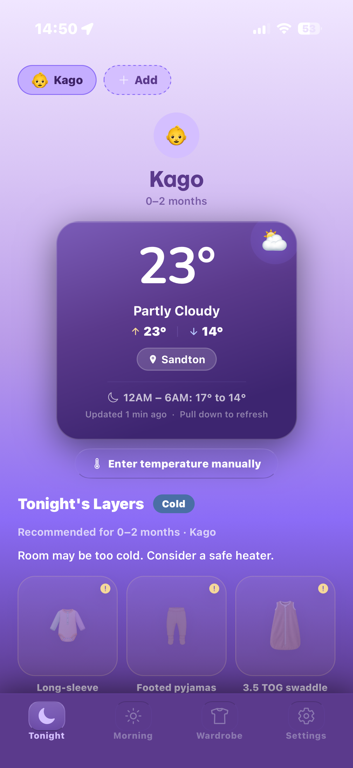 Tonight — Weather (Cold)