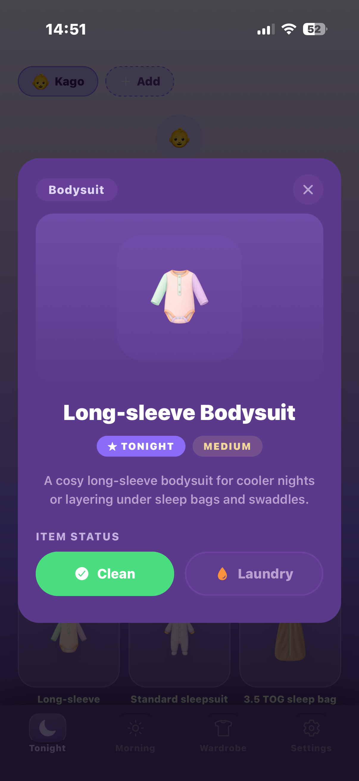 Item Detail — Bodysuit
