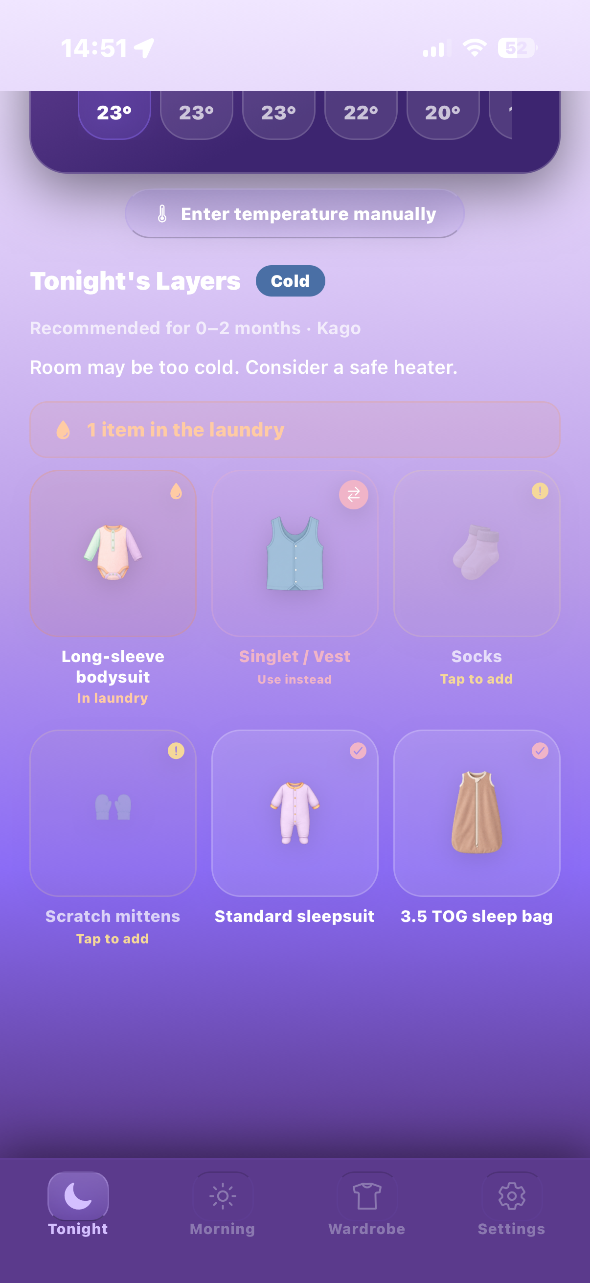 Tonight — Laundry Warning